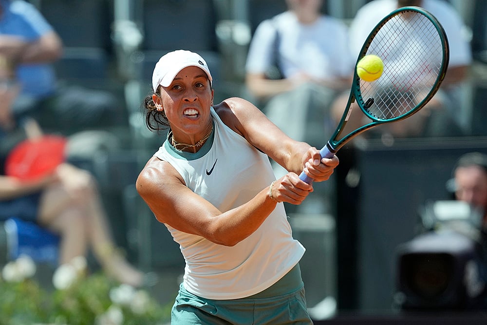 | Photo: AP/Andrew Medichini : United States' Madison Keys